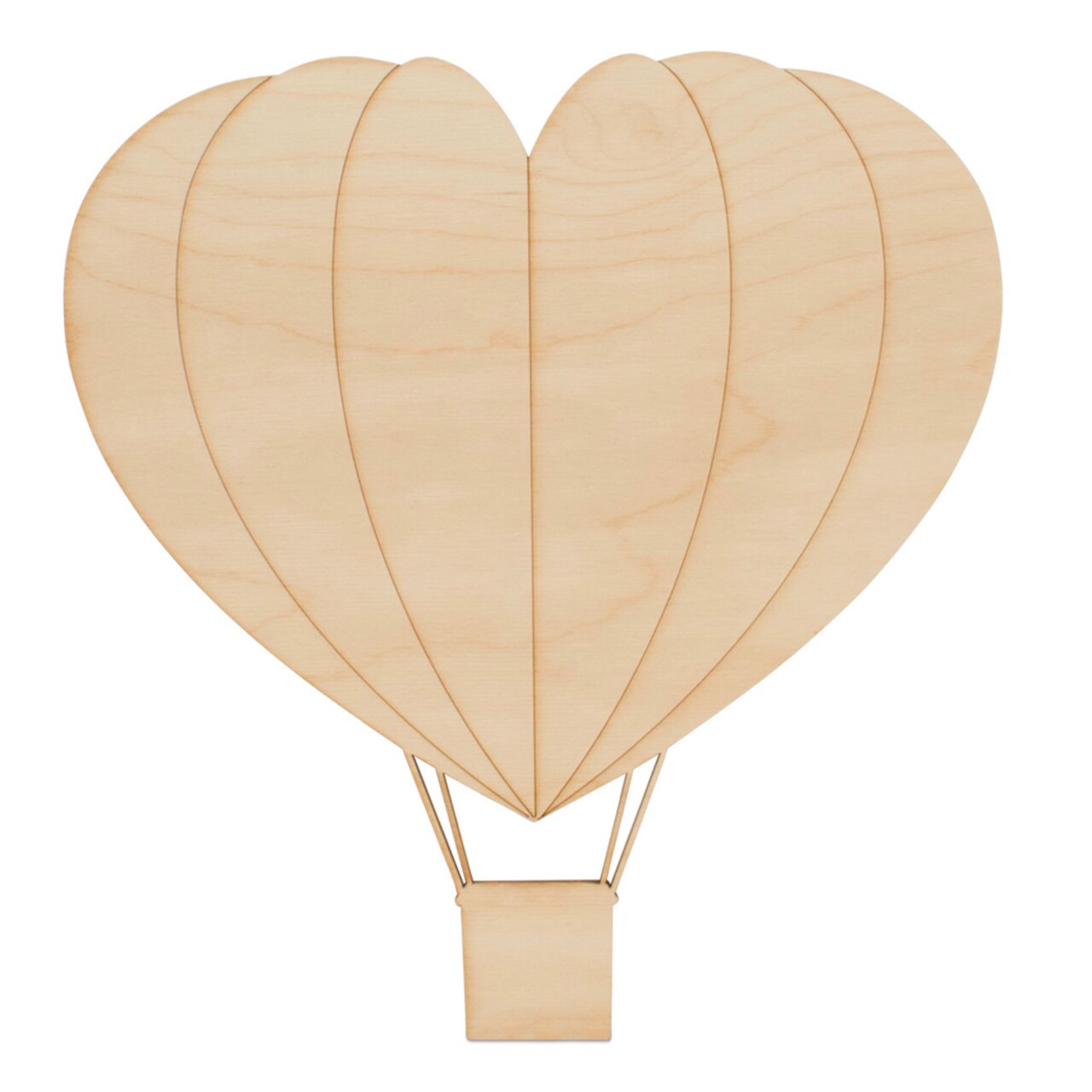 Wood Hot Air Balloon Cutout From 8”-23”, Valentine Craft | Woodpeckers
